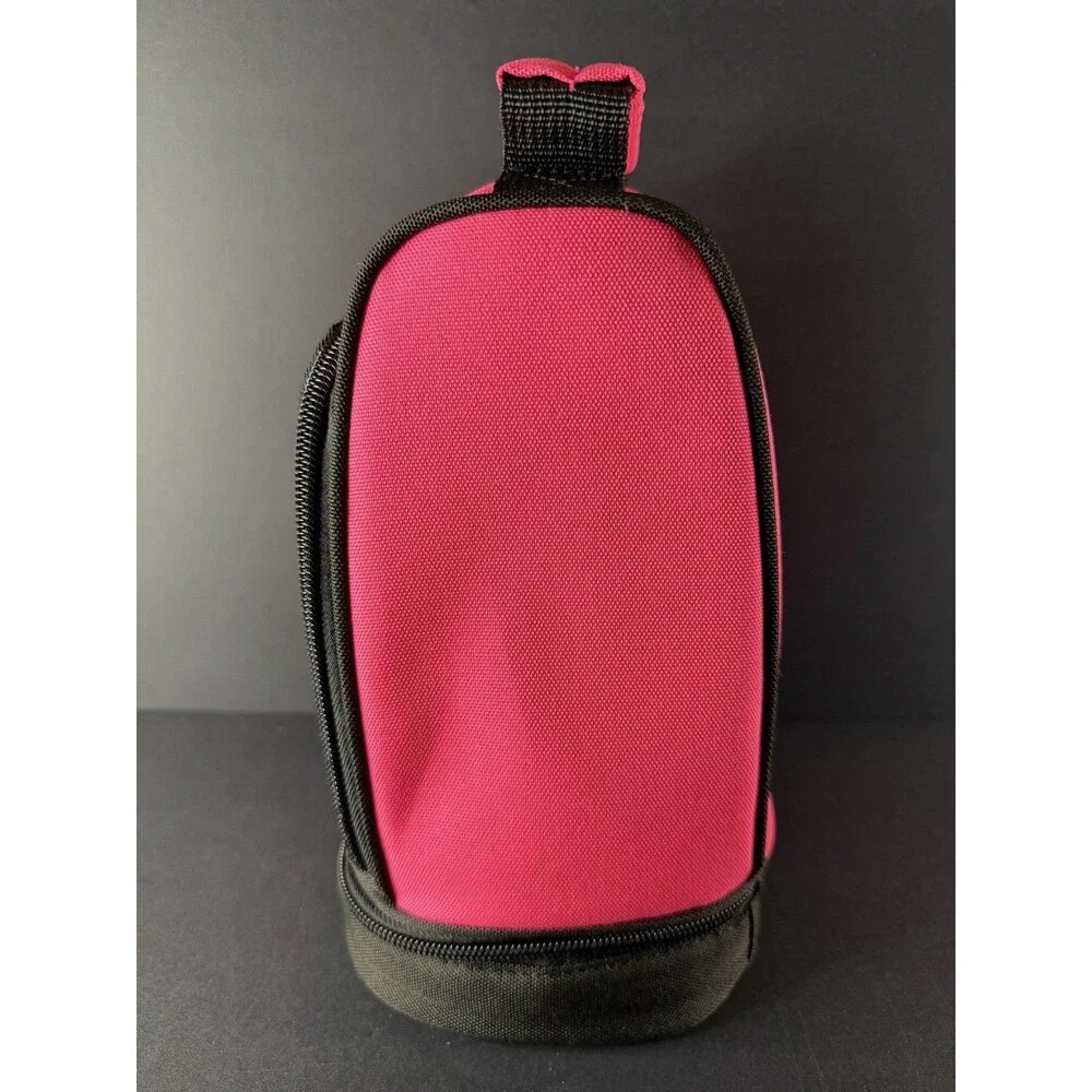 Nike Contrast Hyper Pink Insulated Tote Lunch Bag w/ Yellow - 2 Compartments 10”